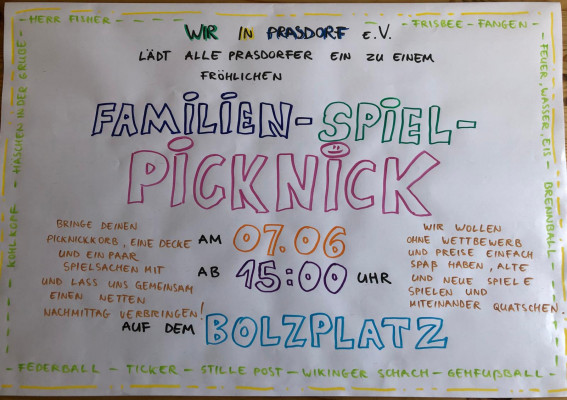 Familien Spiel Picknick