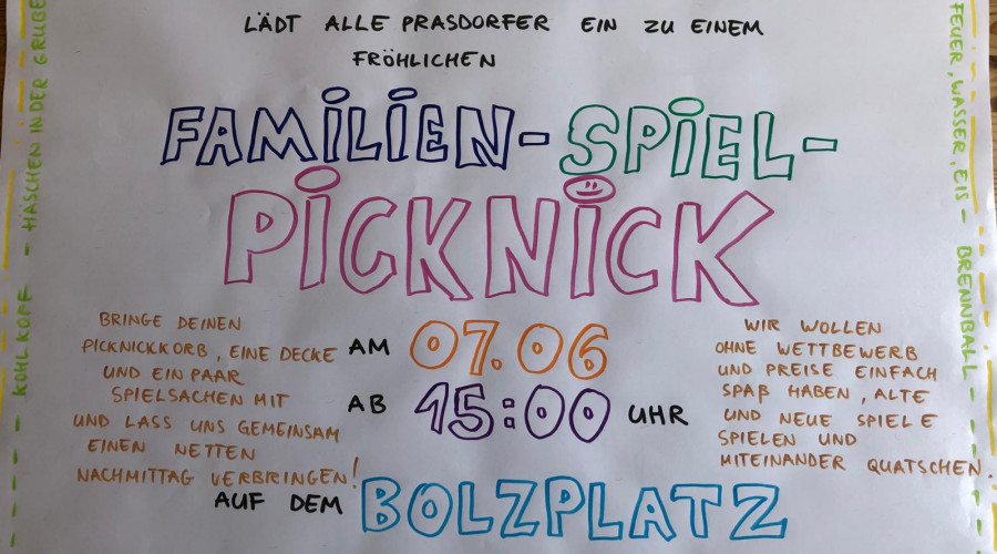 Familien Spiel Picknick